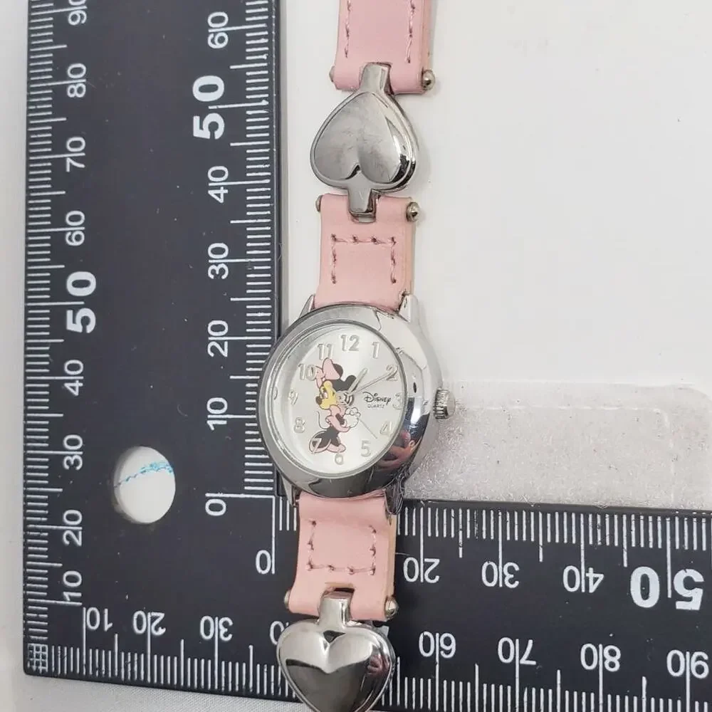 Disney Parks Minnie Mouse Watch Silver Hearts